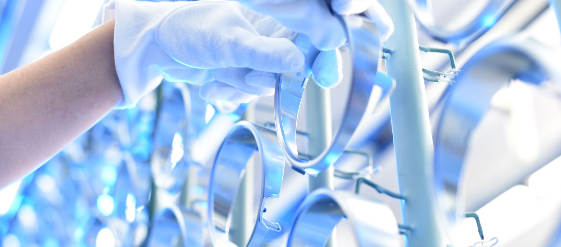 Plated part during control